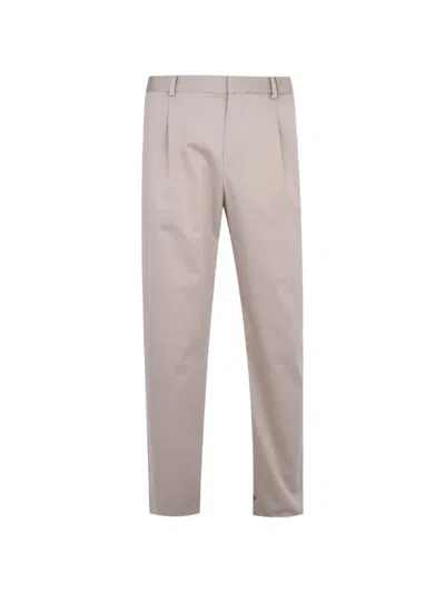 Agnona Pleated Trousers In Neutral