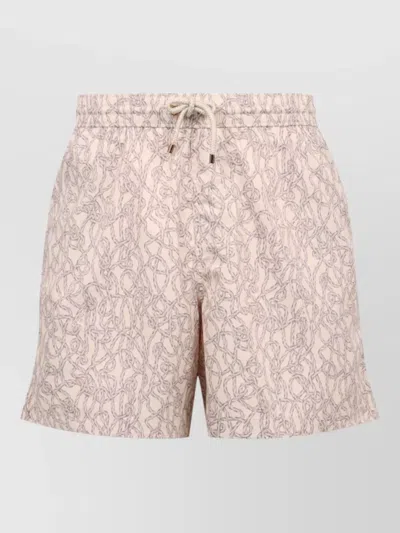 Agnona Polyester Cargo Shorts