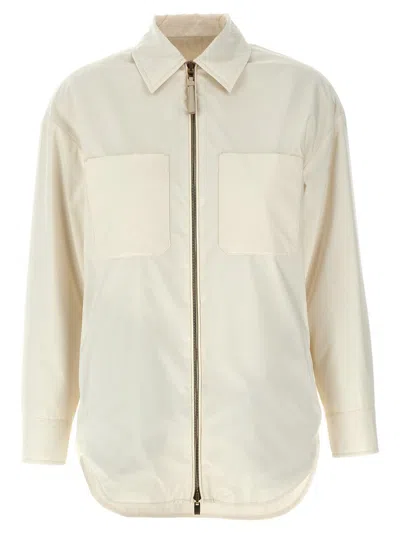 Agnona Reversible Jacket In White