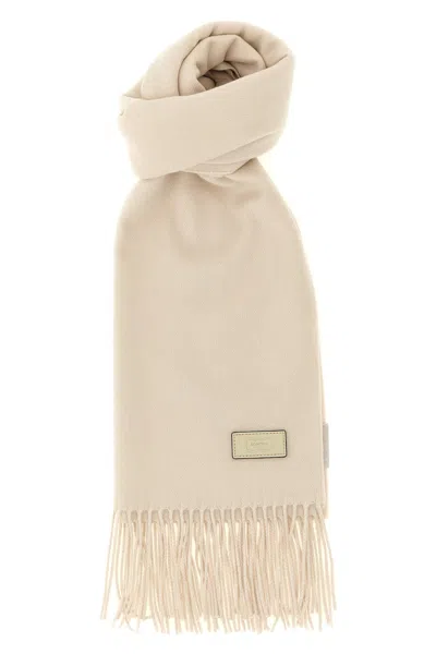 Agnona Silk And Cashmere Scarf In Neutral