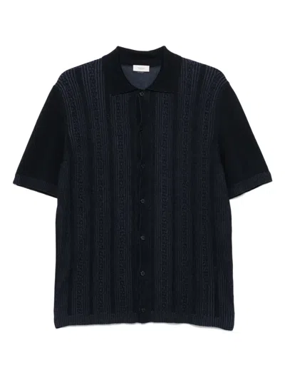 Agnona Silk-blend Shirt In Black