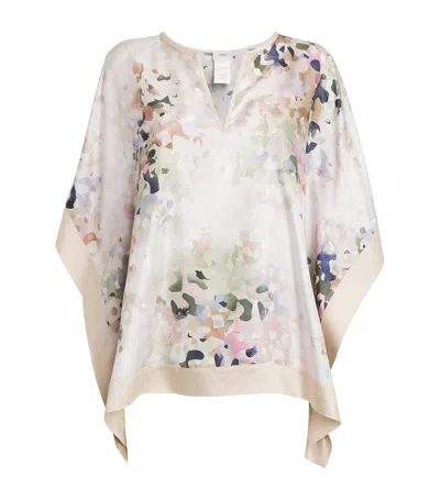 Agnona Silk Blouse In Beige