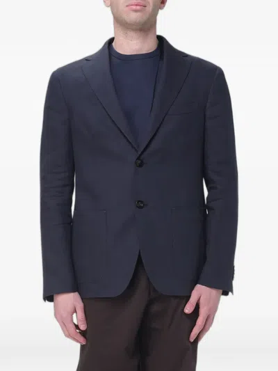Agnona Single-breasted Blazer In Blue