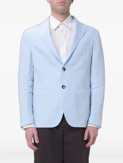 Agnona Single-breasted Blazer In Blue