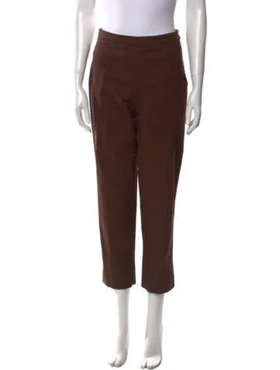 Pre-owned Agnona Skinny Leg Pants In Brown