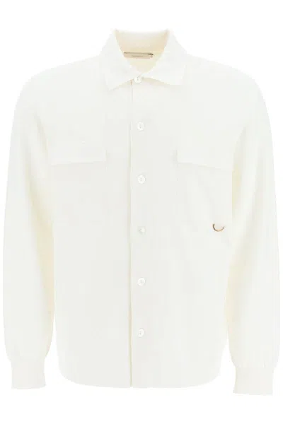 Agnona Soft Silk-blend Shirt In White