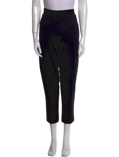 Pre-owned Agnona Straight Leg Pants In Black