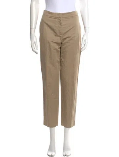 Pre-owned Agnona Straight Leg Pants In Brown