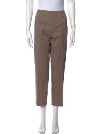 Pre-owned Agnona Straight Leg Pants In Neutrals