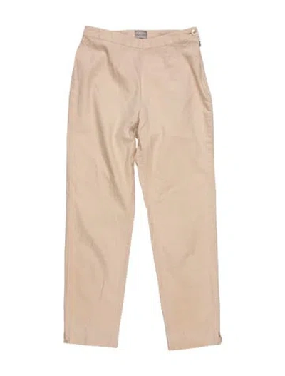 Pre-owned Agnona Straight Leg Pants In Neutrals