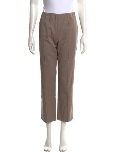 Pre-owned Agnona Straight Leg Pants In Pink
