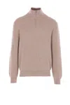 Agnona Zip-up Sweater In Multi