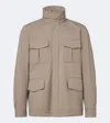 Agnona Technical Field Jacket In Grey
