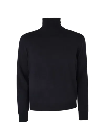 Agnona Turtleneck Knit In Blue