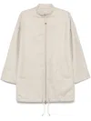 Agnona Twill Coat In Neutrals
