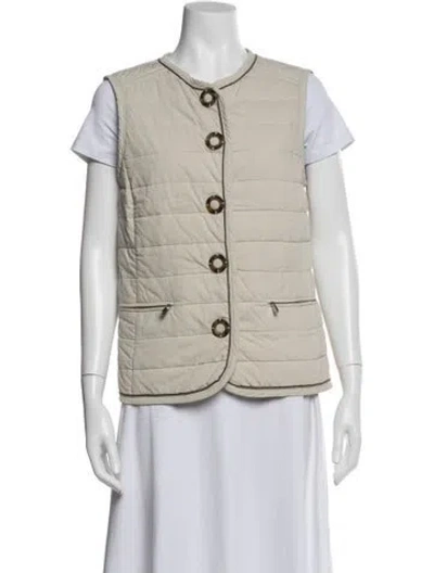 Pre-owned Agnona Vest In Brown