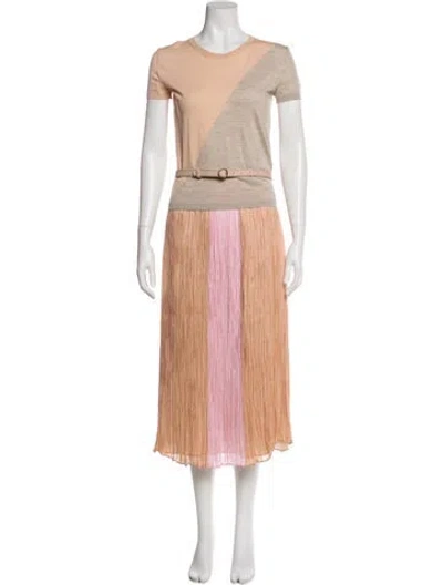 Pre-owned Agnona Vintage Wool Skirt Set In Neutral