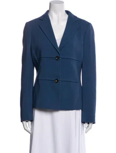 Pre-owned Agnona Virgin Wool Blazer In Blue