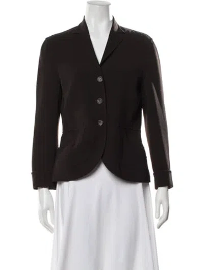 Pre-owned Agnona Virgin Wool Blazer In Brown