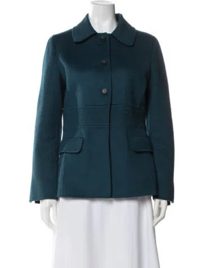 Pre-owned Agnona Virgin Wool Jacket In Blue