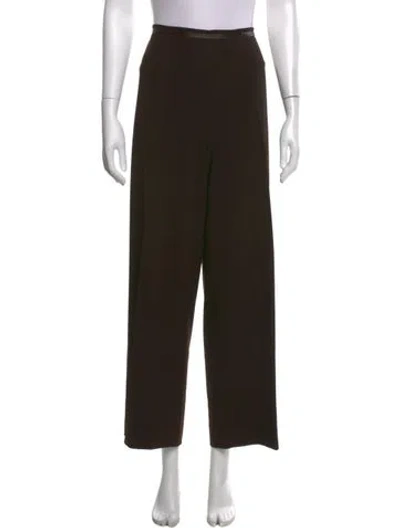 Pre-owned Agnona Virgin Wool Wide Leg Pants In Multi