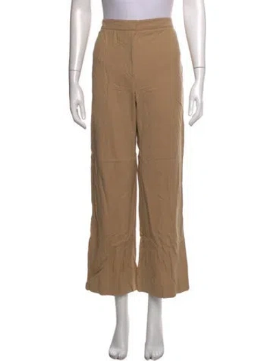 Pre-owned Agnona Virgin Wool Wide Leg Pants In Neutrals