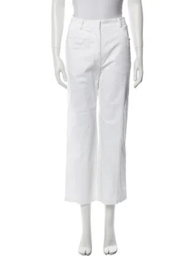 Pre-owned Agnona Wide Leg Pants In Neutral