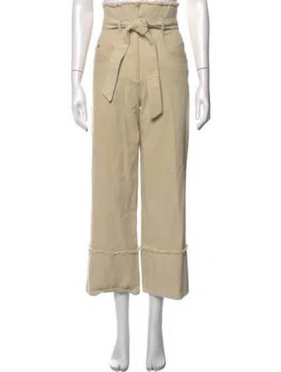 Pre-owned Agnona Wide Leg Pants In Neutrals