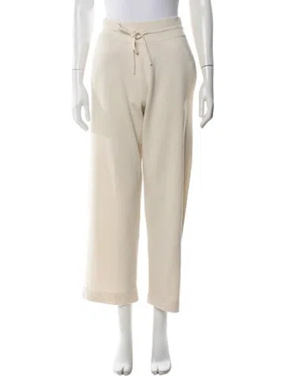 Pre-owned Agnona Wide Leg Pants In Neutrals