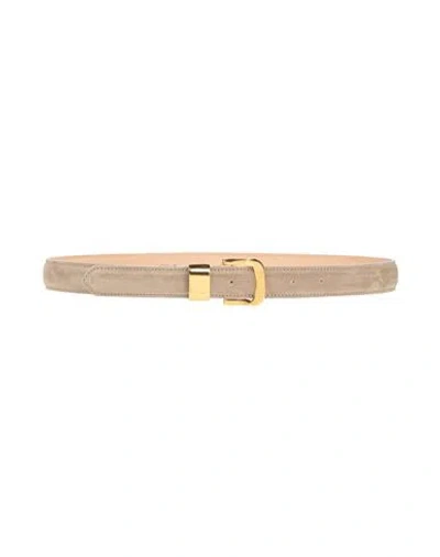 Agnona Woman Belt Beige Size 39.5 Leather
