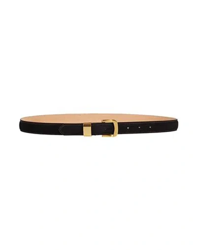 Agnona Woman Belt Black Size 38 Leather