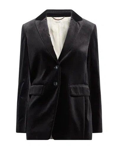 Agnona Woman Blazer Black Size 2 Cotton, Elastane