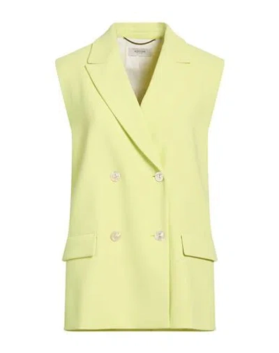 Agnona Woman Blazer Lime Green Size 10 Cotton, Viscose, Elastane In White