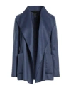 Agnona Woman Blazer Slate Blue Size 4 Cashmere In Blue