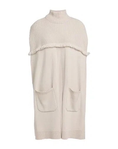 Agnona Woman Cape Beige Size Onesize Cashmere