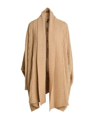Agnona Woman Cardigan Beige Size Onesize Cashmere In Brown