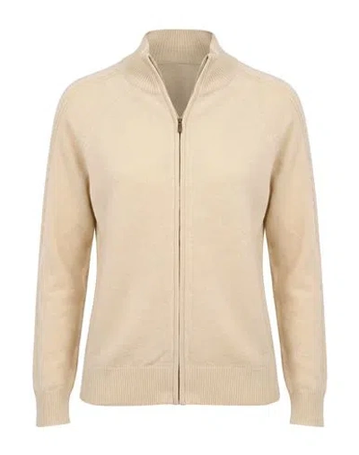 Agnona Woman Cardigan Beige Size S Cashmere, Polyester In Neutral