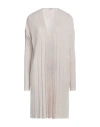 Agnona Woman Cardigan Beige Size L Cashmere, Silk In Beige