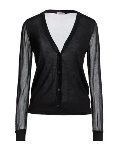 Agnona Woman Cardigan Black Size S Cashmere, Polyamide, Cupro