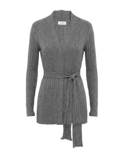 Agnona Woman Cardigan Grey Size S Cashmere, Silk