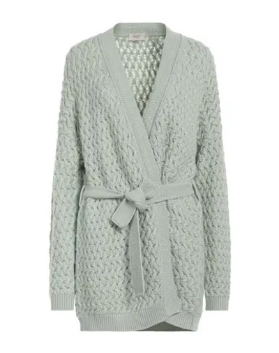 Agnona Woman Cardigan Light Green Size Xs Cashmere, Metal