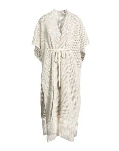 Agnona Woman Cardigan Light Grey Size Onesize Viscose, Polyester, Metal In Neutral