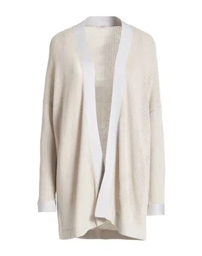 Agnona Woman Cardigan Light Grey Size S Cashmere, Silk In Gray