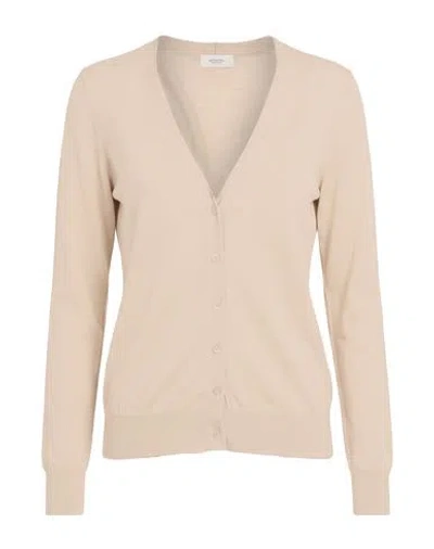 Agnona Woman Cardigan Sand Size S Cashmere, Wool, Silk In Neutral