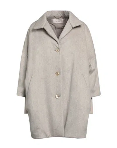 Agnona Woman Coat Beige Size 14 Cashmere