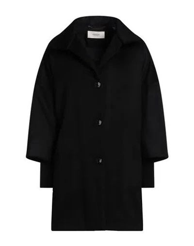 Agnona Woman Coat Black Size 10 Cashmere