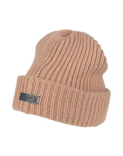 Agnona Woman Hat Camel Size Onesize Cashmere In Neutral