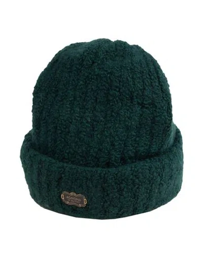 Agnona Woman Hat Deep Jade Size Onesize Cashmere, Silk In Green