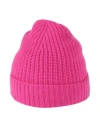 Agnona Woman Hat Fuchsia Size Onesize Cashmere In Pink