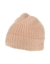 Agnona Woman Hat Sand Size Onesize Cashmere In Beige